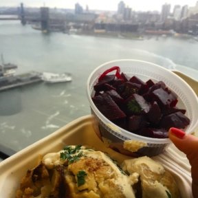 Gluten-free veggies from Hummus Place